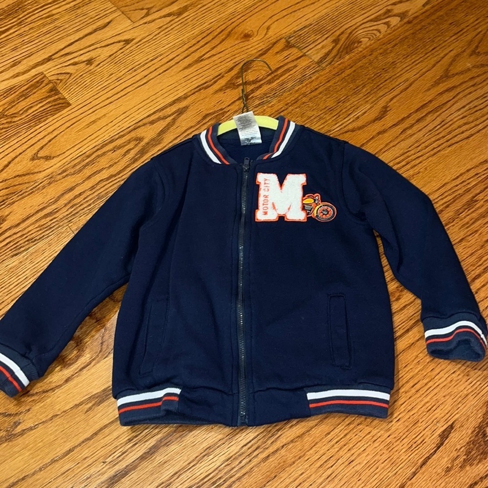 Wonderkids Boy’s Navy Blue Motor City Jacket Size 4T